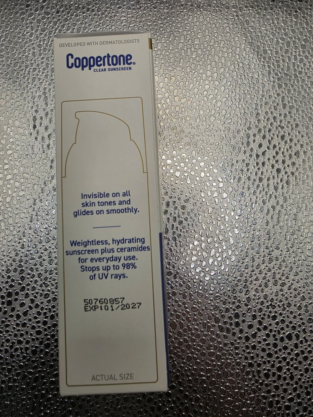 Coppertone Every Tone Invisible Finish Face SPF 60+ Hydrating - White & Blue